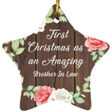 First Christmas As an Amazing Brother In Law - Star Ornament A