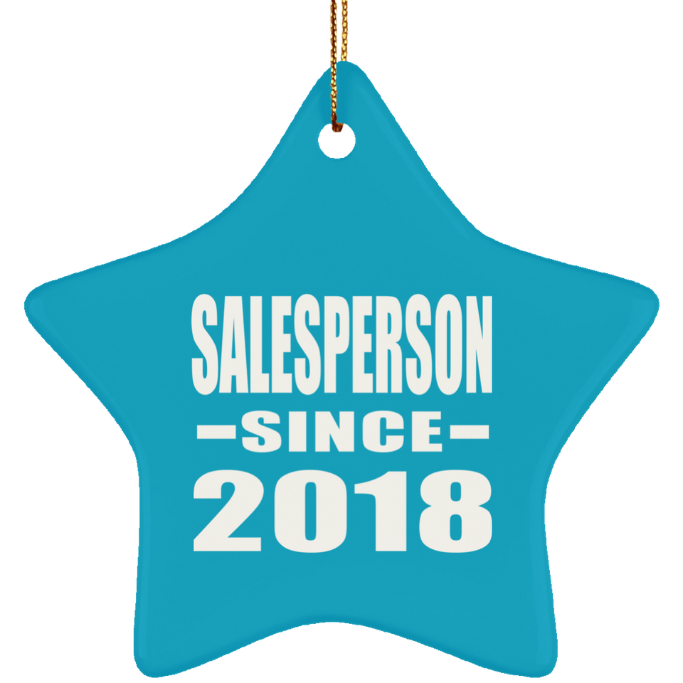 Salesperson Since 2018 - Star Ornament