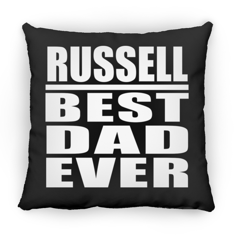 Russell Best Dad Ever - Throw Pillow Black