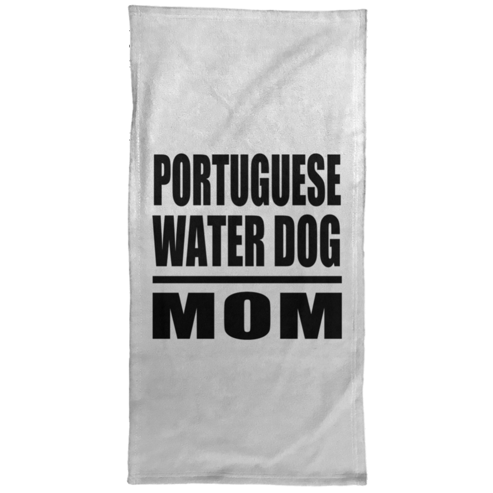 Portuguese Water Dog Mom - Hand Towel