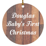 Douglas Baby's First Christmas - Circle Ornament E
