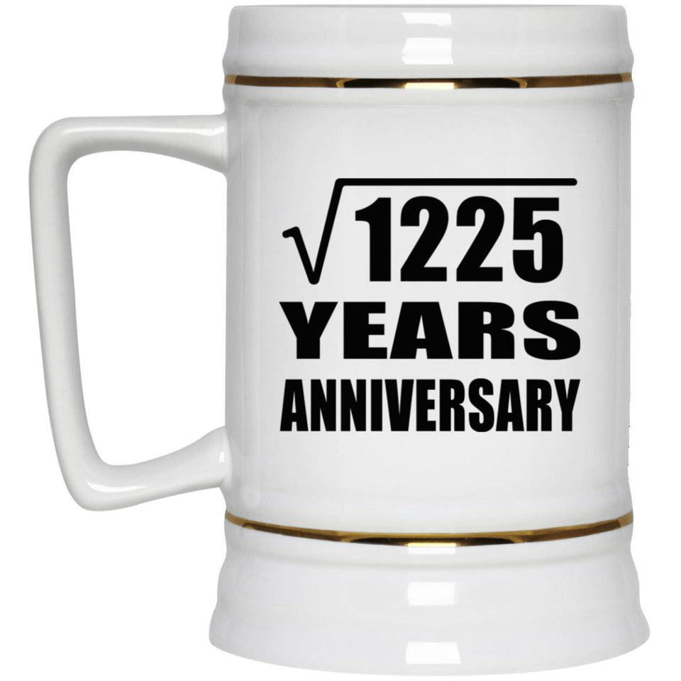 35th Anniversary Square Root of 1225 Years Anniversary - Beer Stein