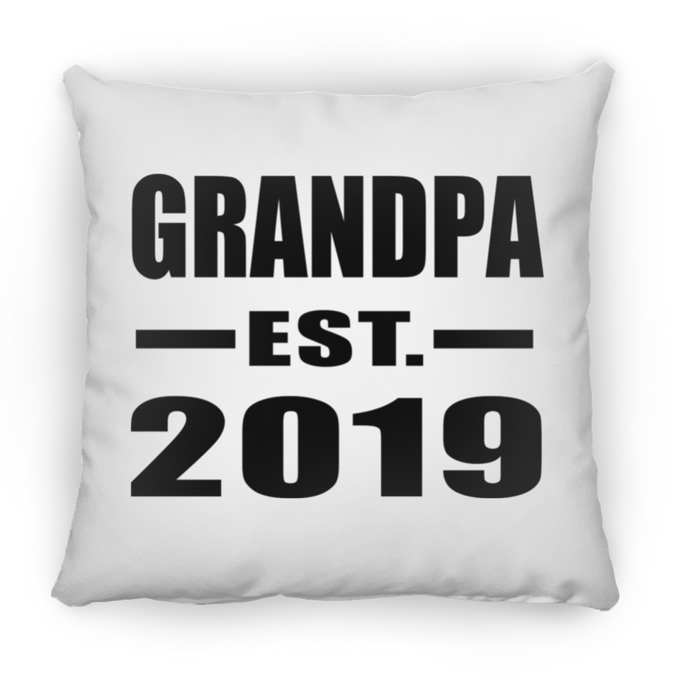 Grandpa Established EST. 2019 - Throw Pillow