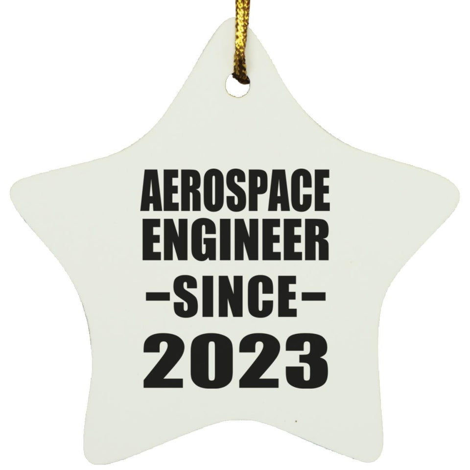 Aerospace Engineer Since 2023 - Star Ornament