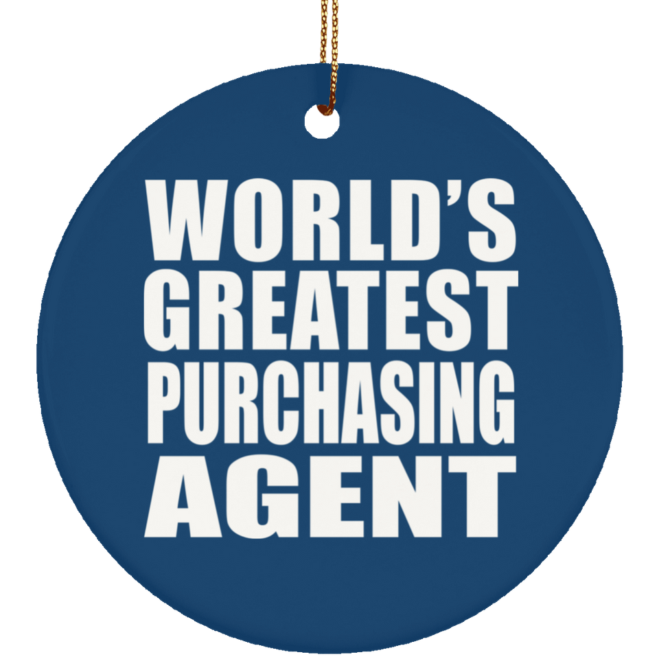 World's Greatest Purchasing Agent - Circle Ornament