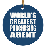 World's Greatest Purchasing Agent - Circle Ornament