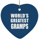 World's Greatest Gramps - Heart Ornament