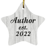 Author Established Est. 2022 - Star Ornament F