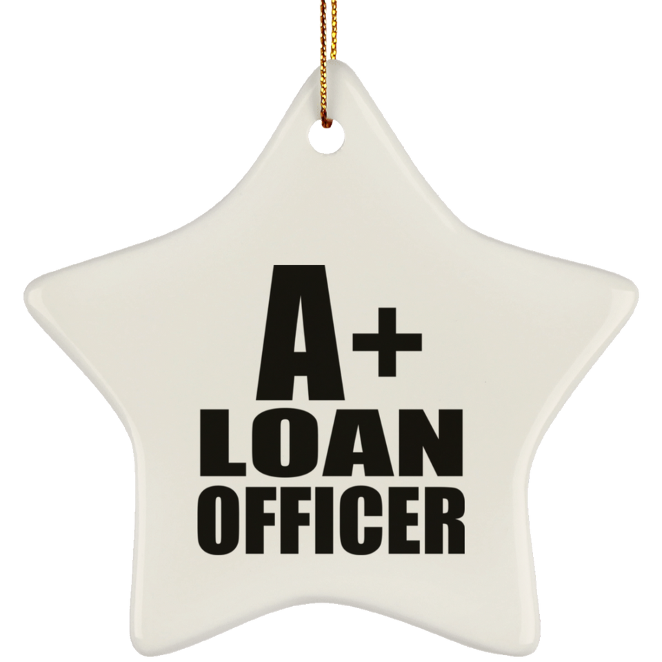 A+ Loan Officer - Star Ornament