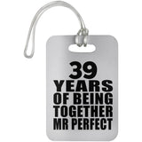 39th Anniversary 39 Years Of Being Mr Perfect - Luggage Bag Tag