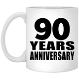90th Anniversary 90 Years - 11 Oz Coffee Mug