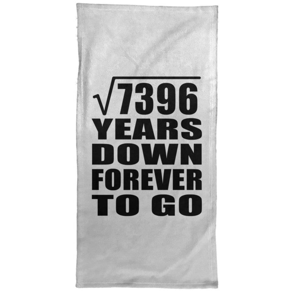86th Anniversary Square Root of 7396 Years Down Forever To Go - Hand Towel