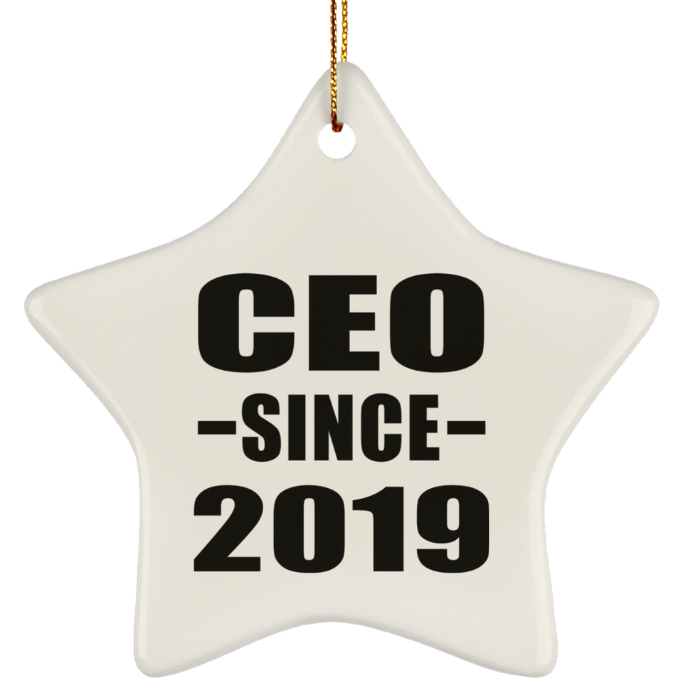 CEO Since 2019 - Star Ornament