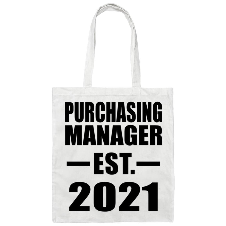 Purchasing Manager Established EST. 2021 - Tote Bag White