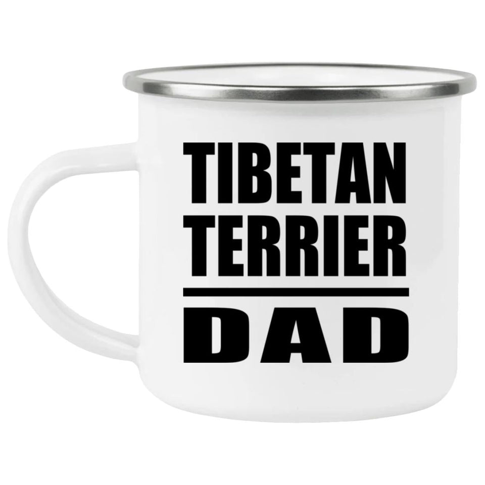 Tibetan Terrier Dad - 12oz Camping Mug