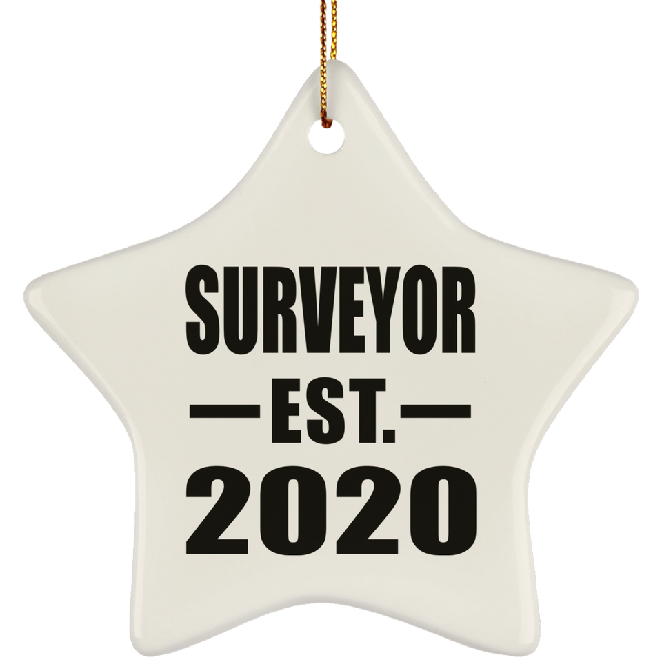 Surveyor Established EST. 2020 - Star Ornament