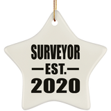 Surveyor Established EST. 2020 - Star Ornament