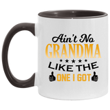 Ain't No Grandma Like The One I Got - 11oz Accent Mug Black
