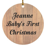 Jeanne Baby's First Christmas - Circle Ornament C