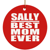 Sally Best Mom Ever - Circle Ornament