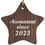 Accountant Since 2023 - Star Ornament D
