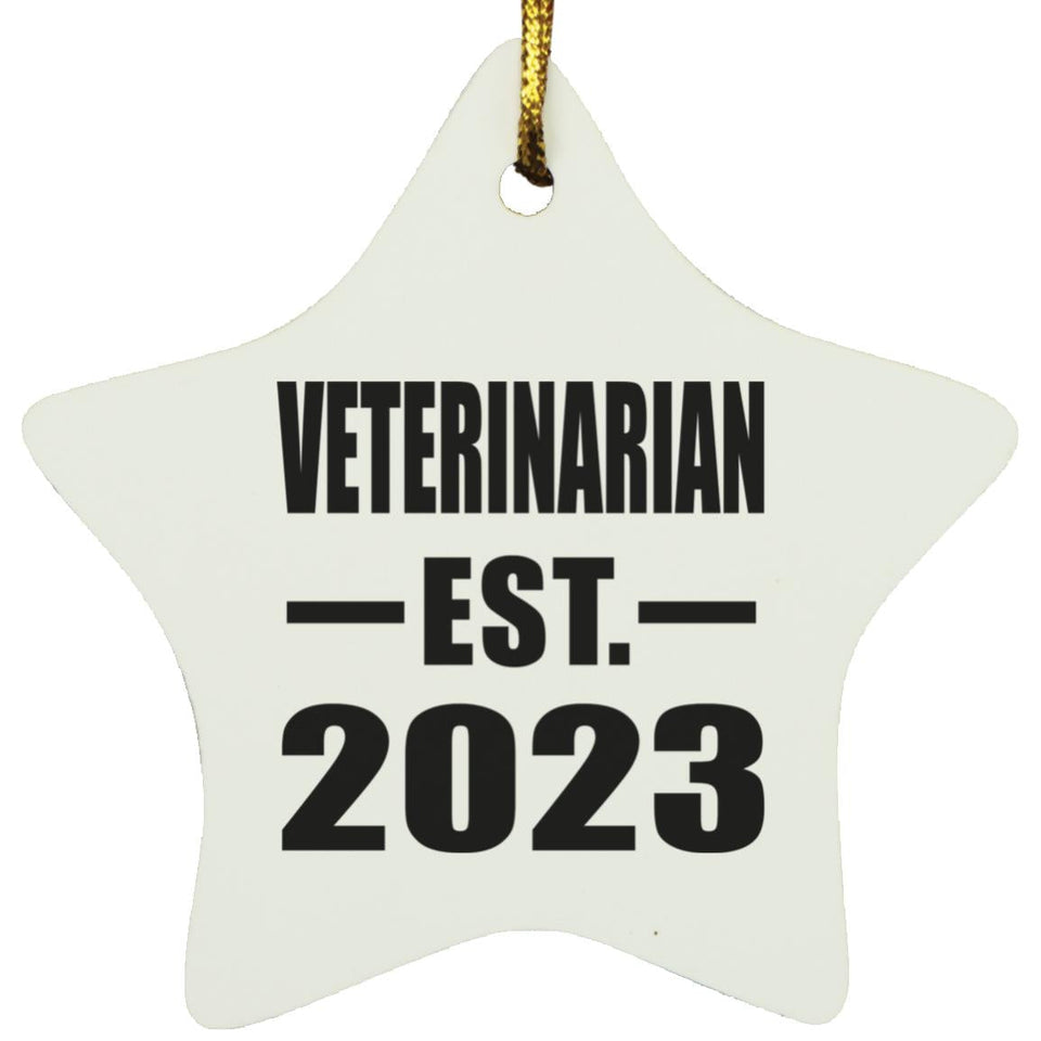 Veterinarian Established EST. 2023 - Star Ornament