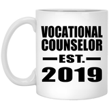 Vocational Counselor Established EST. 2019 - 11oz Coffee Mug