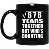26th Anniversary Square Root of 676 Years Who's Counting - 11oz Coffee Mug Black