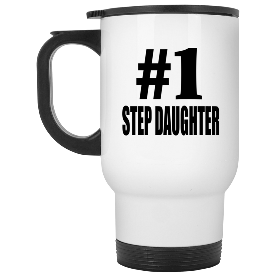 Number One #1 Step Daughter - White Travel Mug