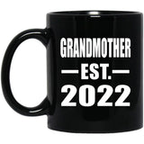 Grandmother Established EST. 2022 - 11oz Coffee Mug Black