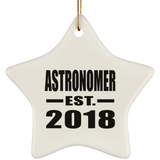 Astronomer Established EST. 2018 - Star Ornament
