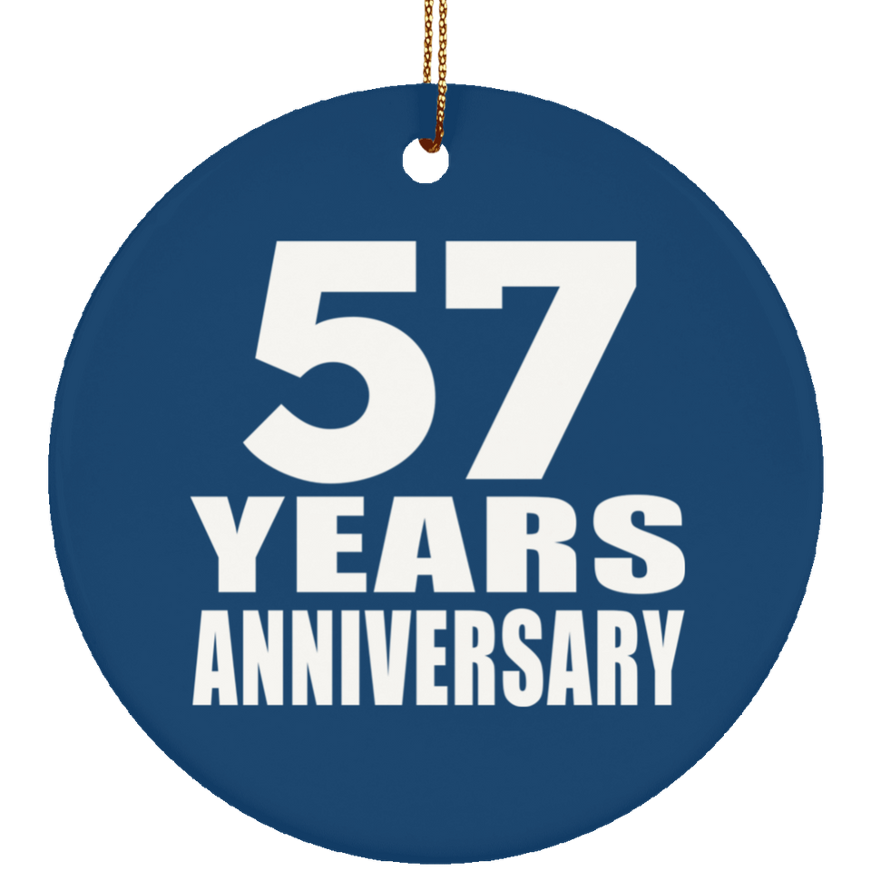 57th Anniversary 57 Years Anniversary - Circle Ornament