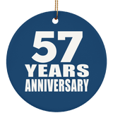 57th Anniversary 57 Years Anniversary - Circle Ornament