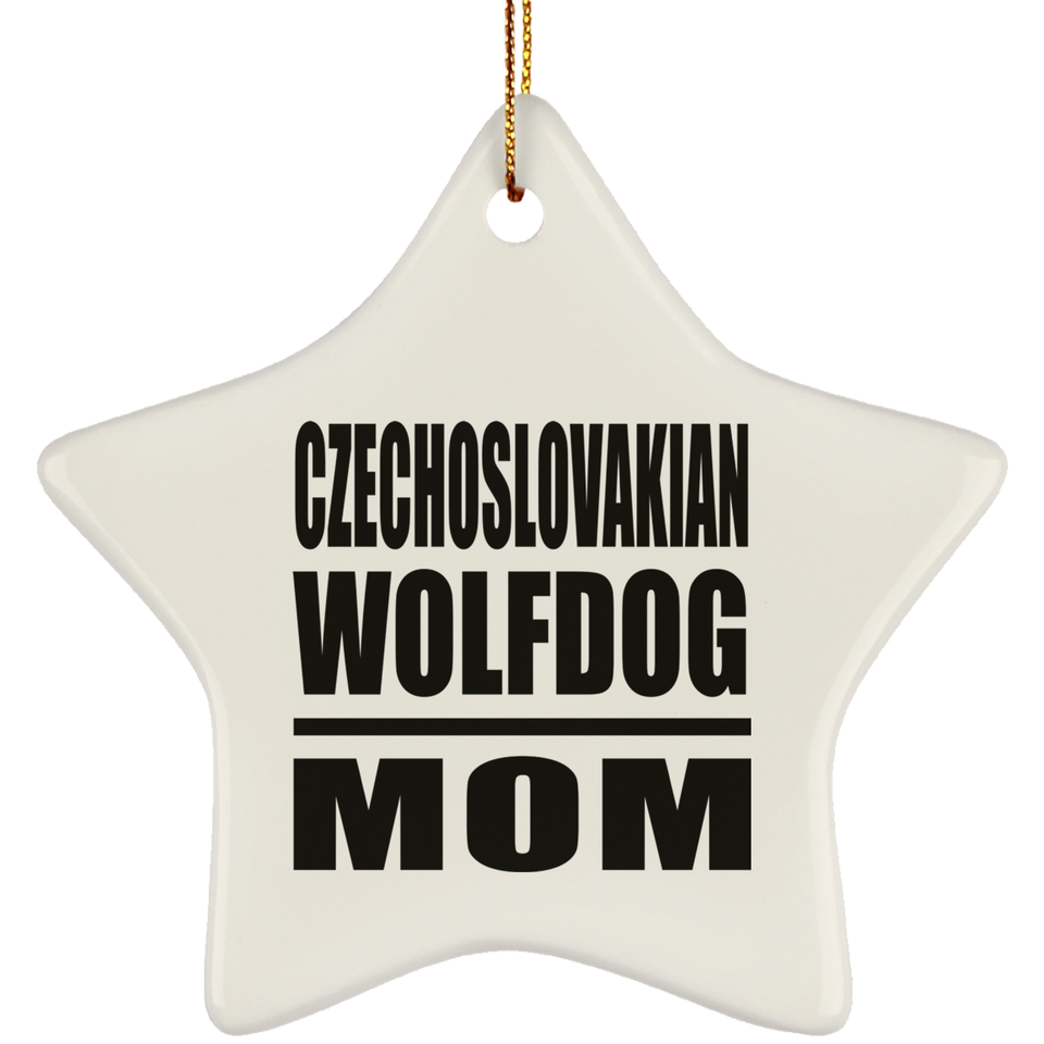 Czechoslovakian Wolfdog Mom - Star Ornament