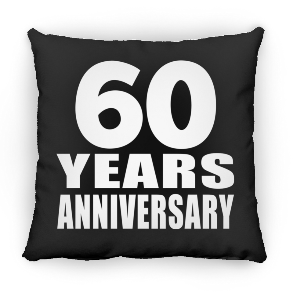 60th Anniversary 60 Years - Throw Pillow Black