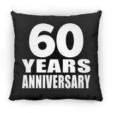 60th Anniversary 60 Years - Throw Pillow Black