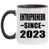 Entrepreneur Since 2023 - 11oz Accent Mug Black