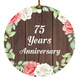 75th Anniversary 75 Years Anniversary - Circle Ornament A