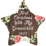 First Christmas With My Grandchild 2023 - Star Ornament A