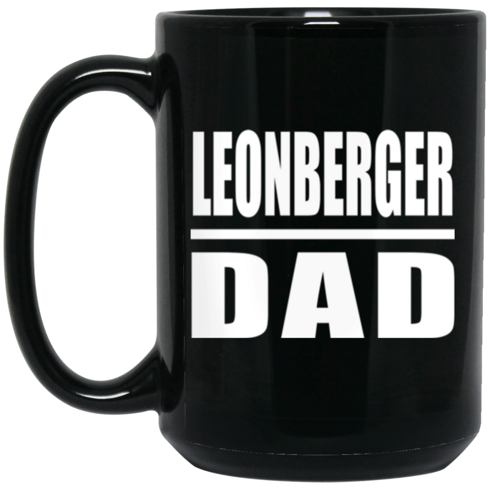 Leonberger Dad - 15oz Coffee Mug Black