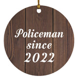 Policeman Since 2022 - Circle Ornament D