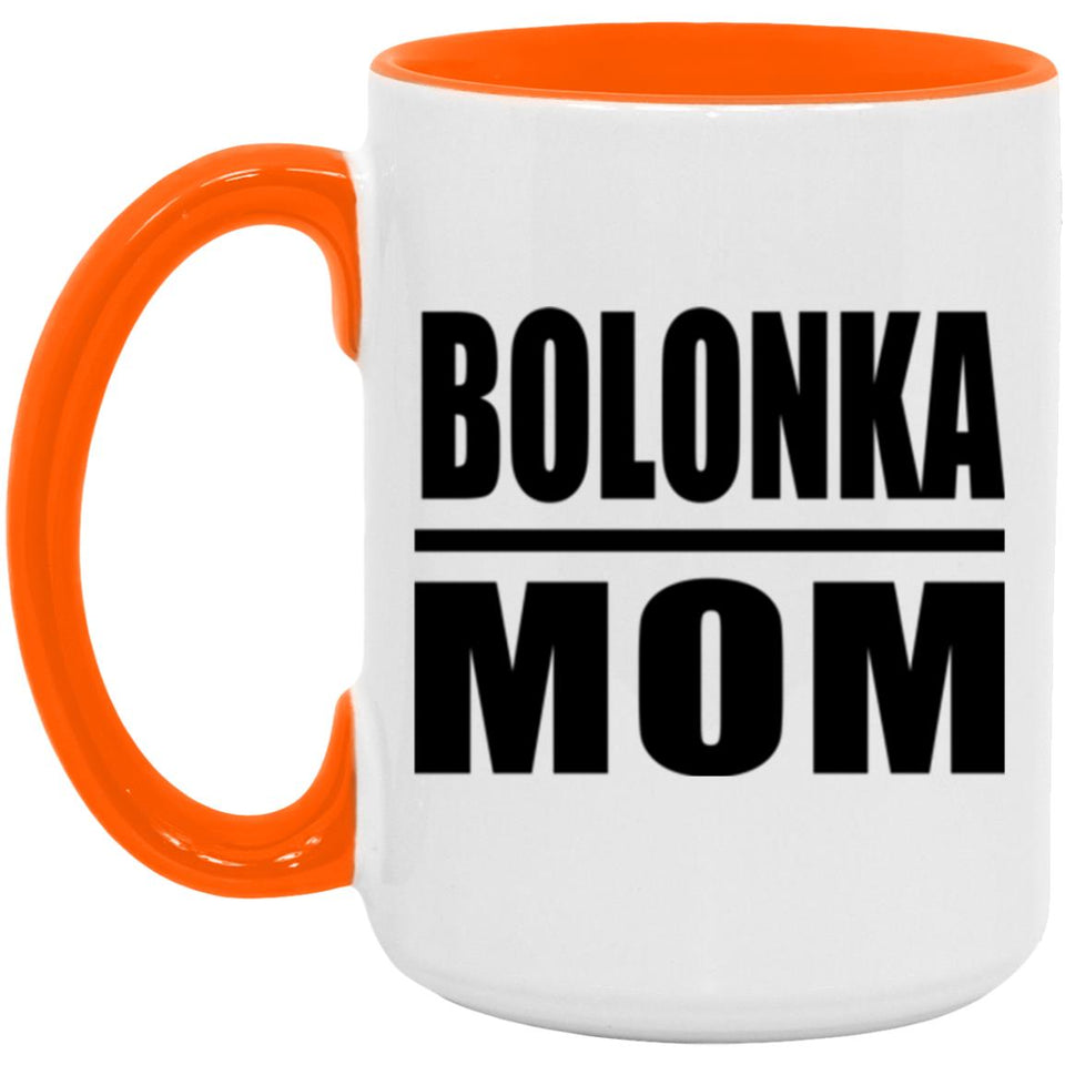 Bolonka Mom - 15oz Accent Mug Orange