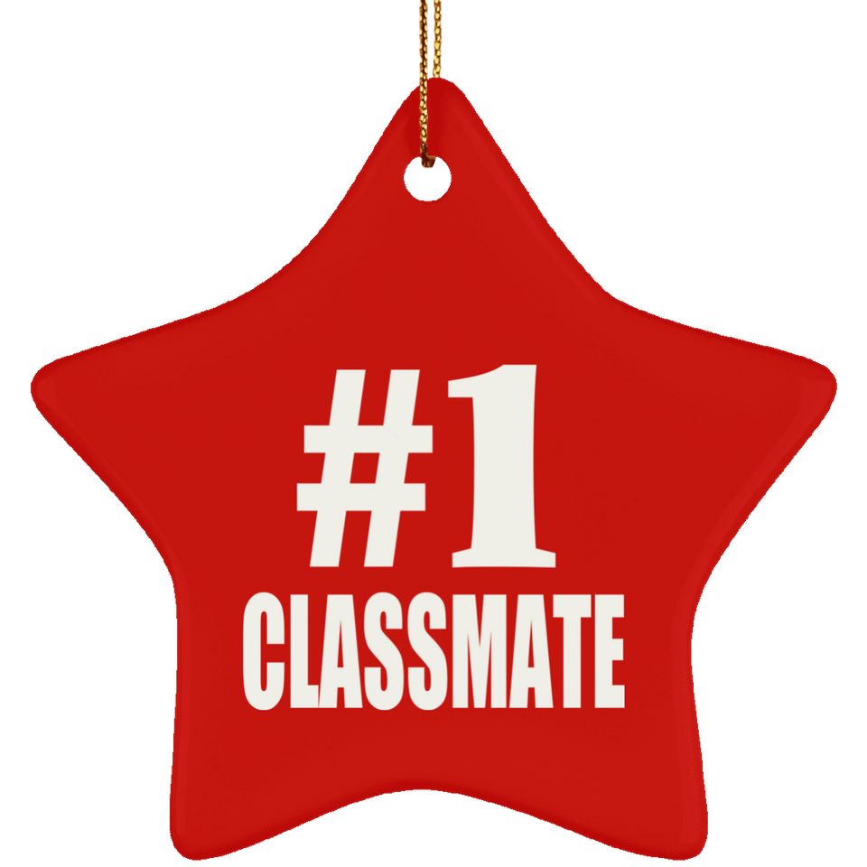 Number One #1 Classmate - Star Ornament