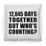 33rd Anniversary 12,045 Days Together But Who's Counting - Throw Pillow
