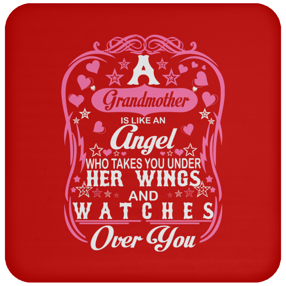 Grandmother Is Like An Angel Takes You Under Her Wings - Drink Coaster
