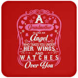 Grandmother Is Like An Angel Takes You Under Her Wings - Drink Coaster