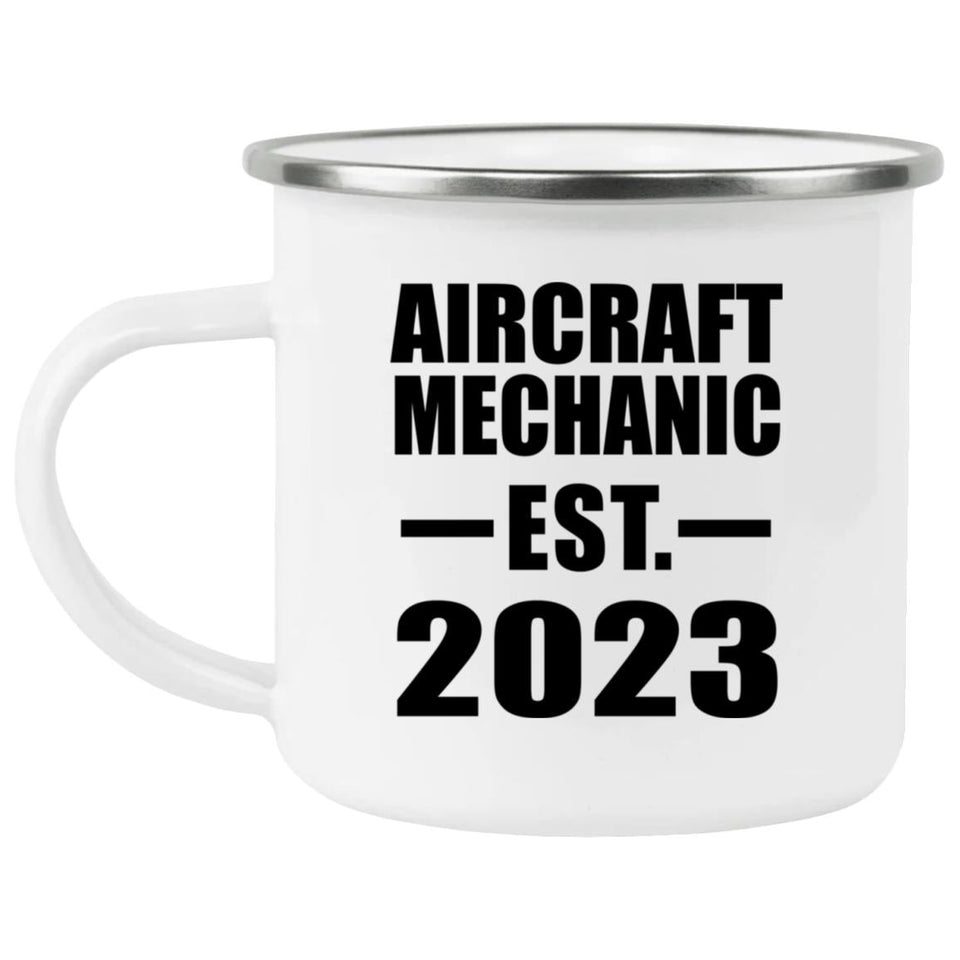 Aircraft Mechanic Established EST. 2023 - 12oz Camping Mug