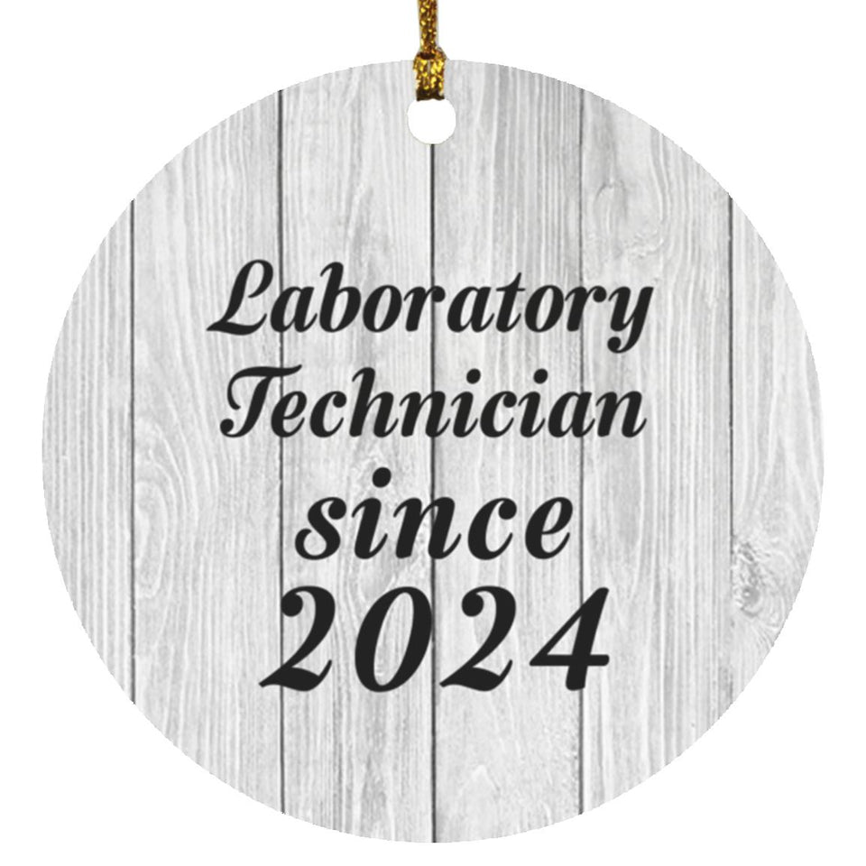Laboratory Technician Since 2024 - Circle Ornament F