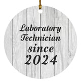 Laboratory Technician Since 2024 - Circle Ornament F