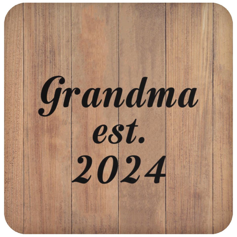 Grandma Established EST. 2024 - Drink Coaster C